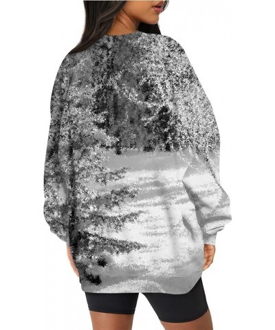 Women's Camo Hoodie Maple-Leaf Print Oversized Sweatshirt Fleece Hooded Sweatshirts with Pocket Classic Pullovers 3-dark Gray...