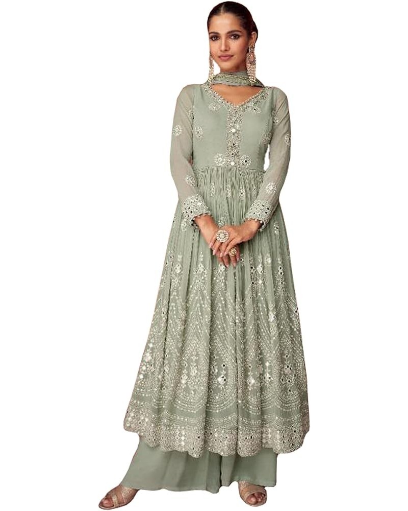 Special Occasion Wear Pakistani Stylish Fashion Salwar Kameez Sharara Palazzo Suits Choice-2 $51.45 Suits