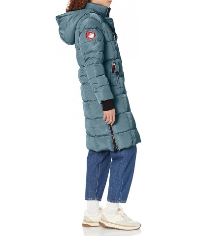 Womens Long Cold Weather Parka Coat Teal Ocean $38.38 Jackets