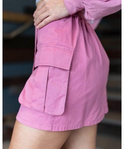 Women's Foxglove Faux Wrap Mini Cargo Skirt Foxglove $22.62 Skirts