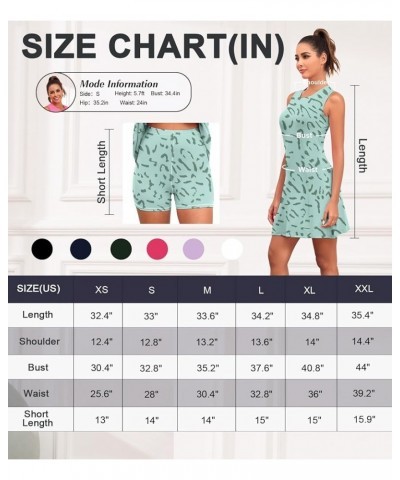 Tennis Dress for Women, Lightweight Sleeveless with Shorts Pockets UPF 50+ Golf Dress Sport Workout Athletic Dresses Zgreen L...