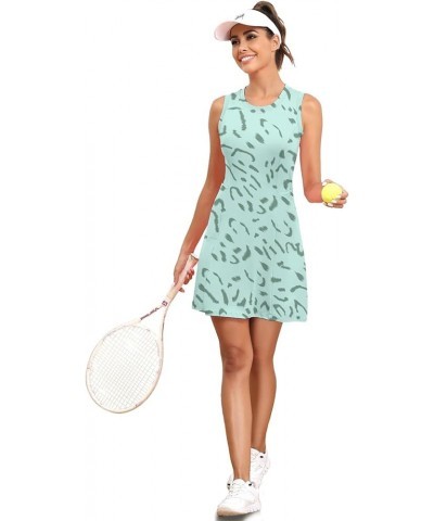 Tennis Dress for Women, Lightweight Sleeveless with Shorts Pockets UPF 50+ Golf Dress Sport Workout Athletic Dresses Zgreen L...