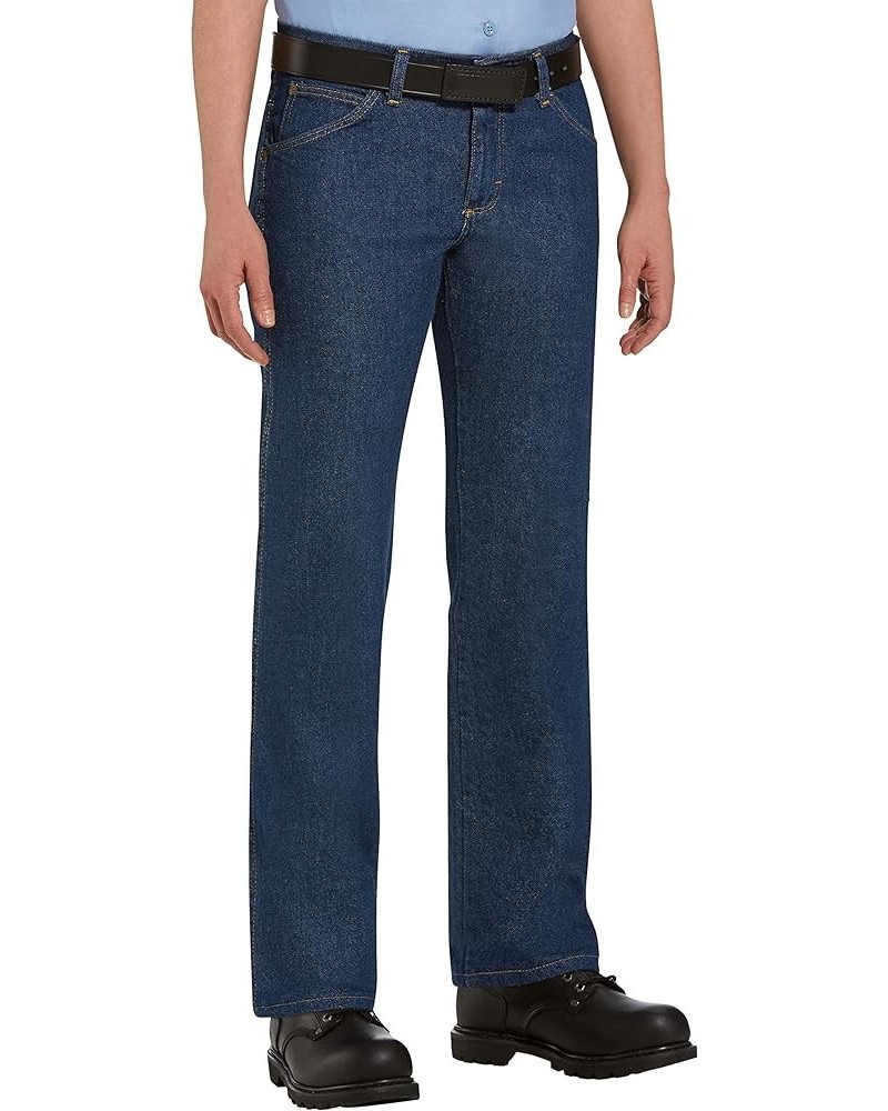 Women's Straight Fit Work Jean Prewashed Denim $12.50 Jeans