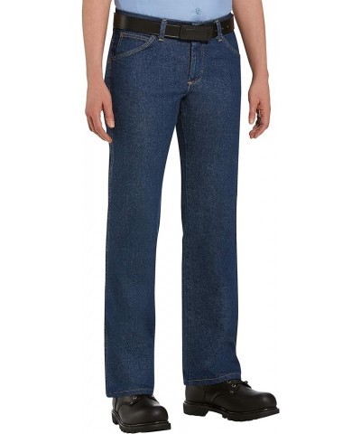 Women's Straight Fit Work Jean Prewashed Denim $12.50 Jeans