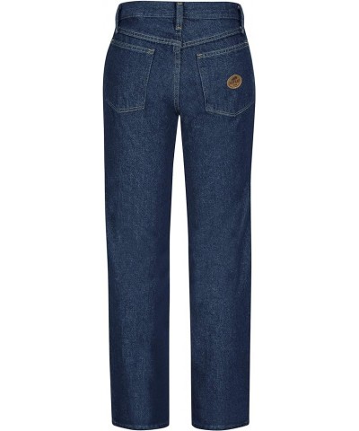 Women's Straight Fit Work Jean Prewashed Denim $12.50 Jeans