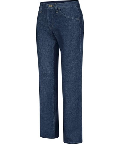 Women's Straight Fit Work Jean Prewashed Denim $12.50 Jeans