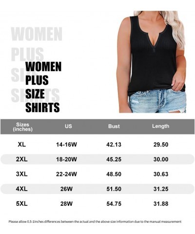 Plus SizeTank Tops for Women Colorblock Shirt V Neck Sleeveness Tunic Casual Summer Cami Shirts Sexy Blouses A15-black $13.24...