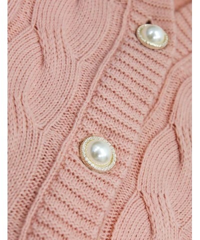 Women's Casual Slim Fit Cardigan Sweaters Long Sleeve Button Down Lightweight Waist Length Oscwocal002-palepink $15.05 Sweaters