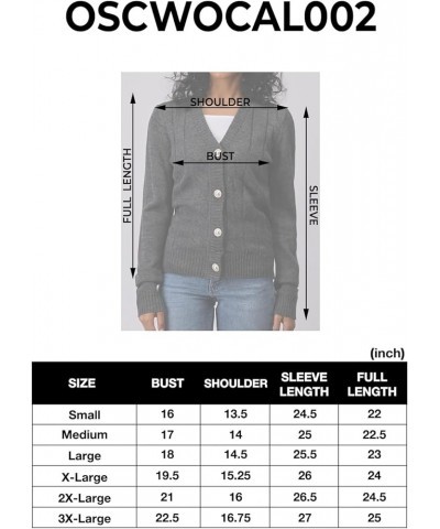 Women's Casual Slim Fit Cardigan Sweaters Long Sleeve Button Down Lightweight Waist Length Oscwocal002-palepink $15.05 Sweaters