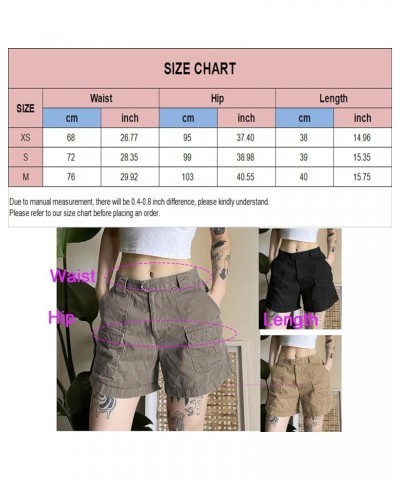 Patchwork Jean Shorts Women Frayed Raw Hem Straight Leg Loose Fit A Line Denim Shorts Wkhaki $8.99 Activewear