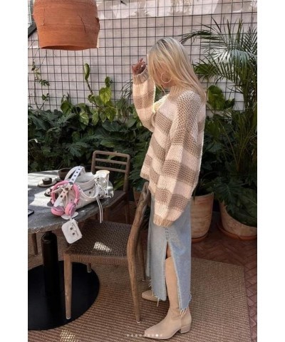 Women Oversized Pullover Sweaters Long Sleeve Y2K Autumn Winter Knitted Sweater Casual Basic Knitwear 2021 Streetwear A a Kha...