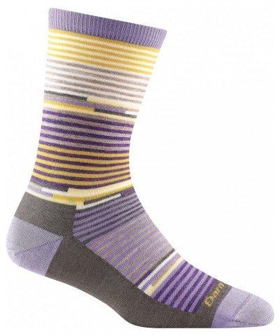 Darn Tough Women's Pixie Crew Lightweight Lifestyle Sock (Style 1692) - Lavender $13.70 Activewear