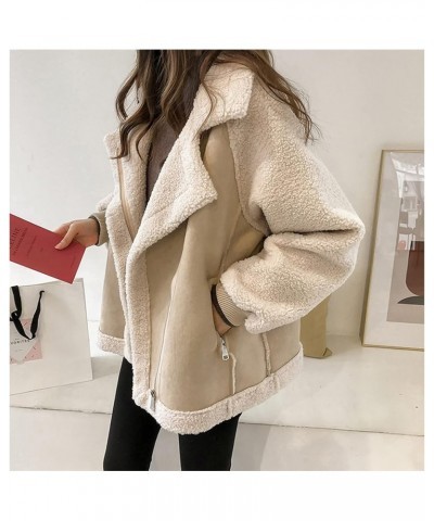 Winter Coats For Women 2023 Warm Clothes Fleece Sherpa Jacket Fuzzy Lightweight Fashion Casual Outerwear Clothing H Beige $12...