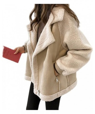 Winter Coats For Women 2023 Warm Clothes Fleece Sherpa Jacket Fuzzy Lightweight Fashion Casual Outerwear Clothing H Beige $12...