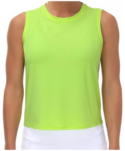 Women's Workout Tops in Ice Silk Quick Dry Sleeveless Yellow $11.21 Activewear