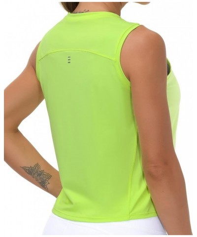 Women's Workout Tops in Ice Silk Quick Dry Sleeveless Yellow $11.21 Activewear