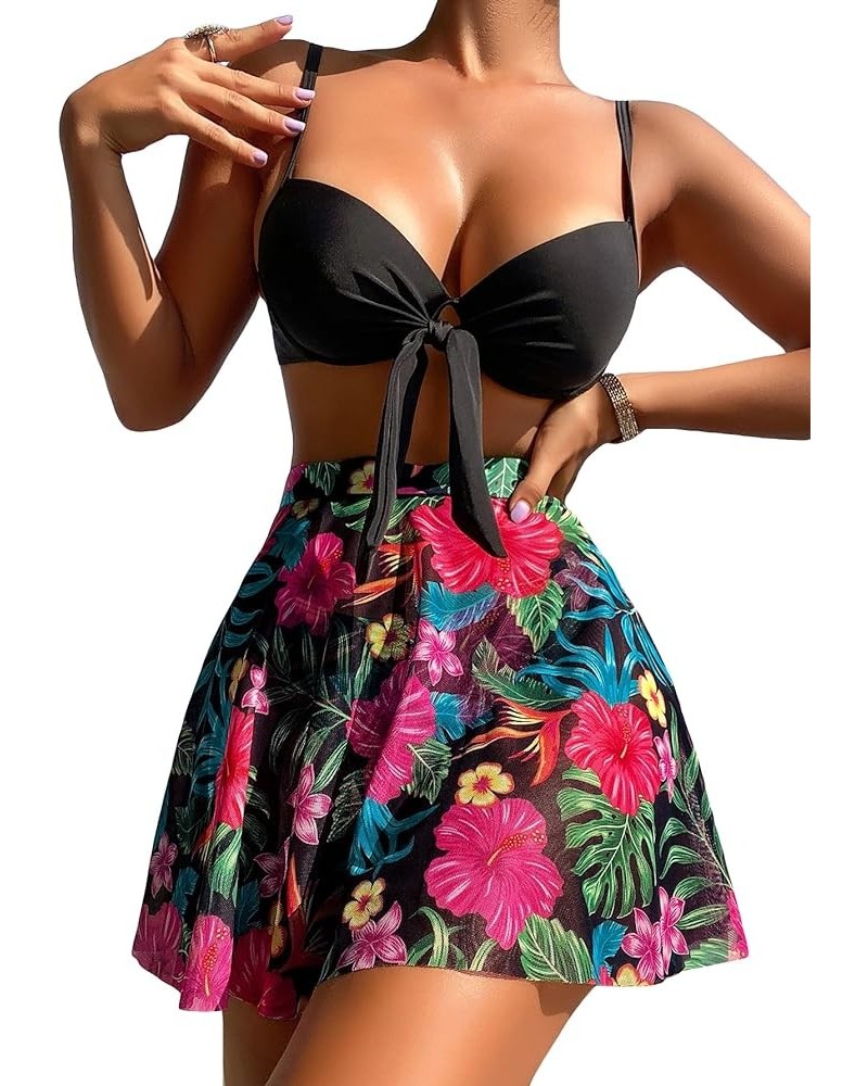 womens Tropical Multi Black B $12.99 Swimsuits