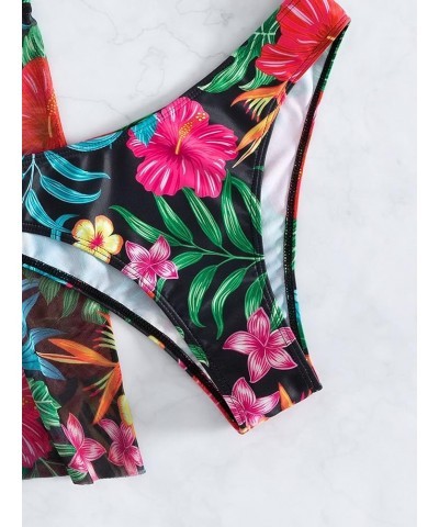 womens Tropical Multi Black B $12.99 Swimsuits