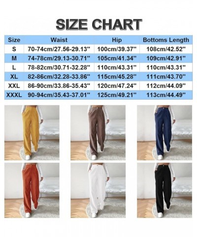 Corduroy Pants for Women Vintage High Waisted Straight Wide Leg Pants Fall Winter Work Lounge Trousers with Pockets Z71-black...