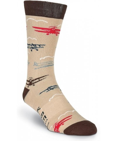 Women's Fun Happy Hour Crew Socks-1 Pairs-Cool & Cute Pop Culture Funny Gifts Planes (Oatmeal Heather) $6.24 Socks