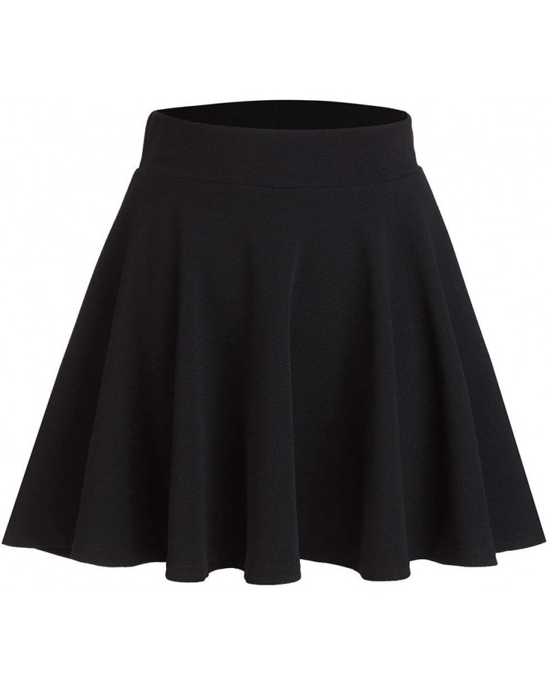 Womens Skirt XXS-6XL Plus Size Super Stretchy Elastic Waist Skirts Mini Black $13.67 Skirts