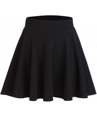 Womens Skirt XXS-6XL Plus Size Super Stretchy Elastic Waist Skirts Mini Black $13.67 Skirts