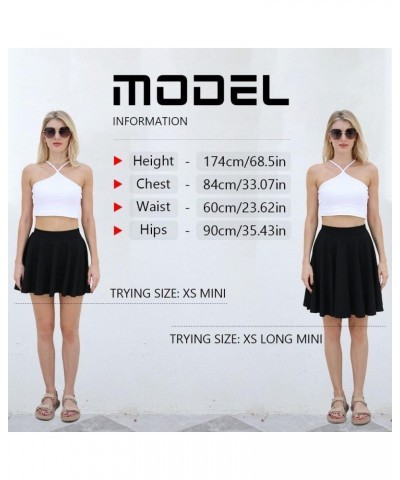 Womens Skirt XXS-6XL Plus Size Super Stretchy Elastic Waist Skirts Mini Black $13.67 Skirts