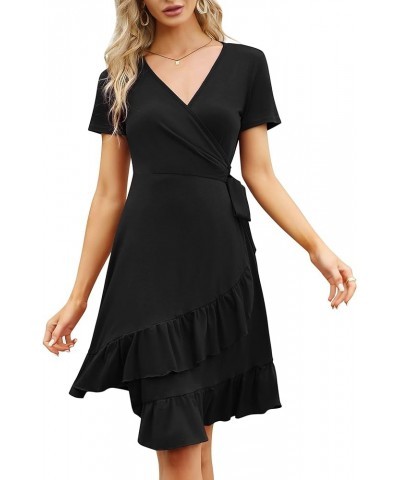 Women's One Size Modern/Fitted Short Sleeve Black $15.67 Shoes