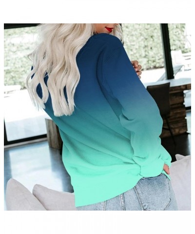 Womens Crewneck Sweatshirt Light Weight Casual Long Sleeve Oversized Pullover Fit Hoodies Fall Tops Green 1 $14.39 Hoodies & ...