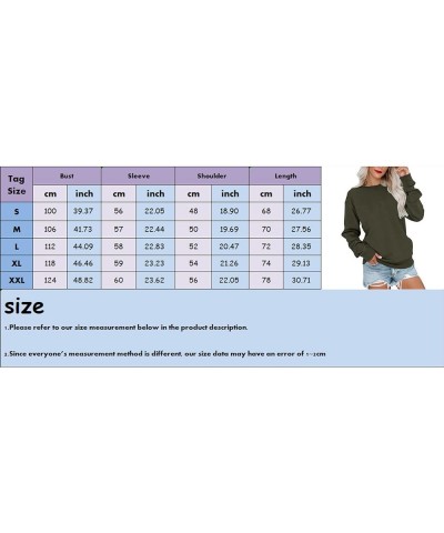 Womens Crewneck Sweatshirt Light Weight Casual Long Sleeve Oversized Pullover Fit Hoodies Fall Tops Green 1 $14.39 Hoodies & ...