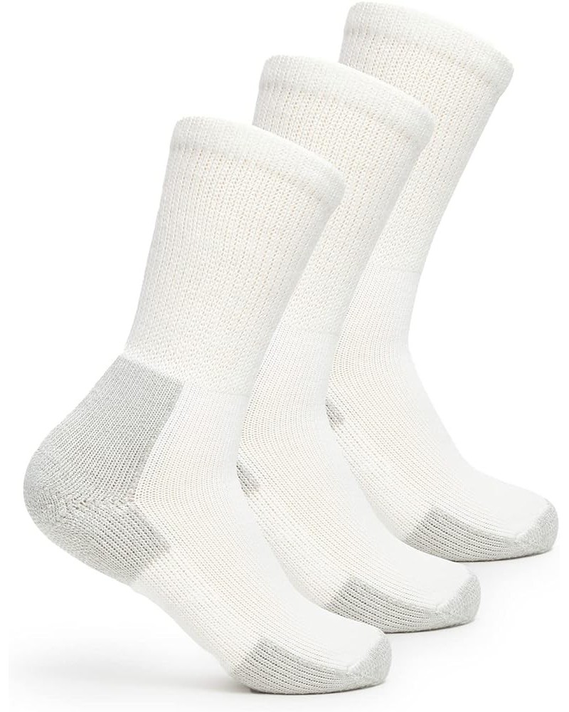 Men's 1Pair Xj Max Cushion Crew Running Socks White (3 Pairs) $13.43 Socks