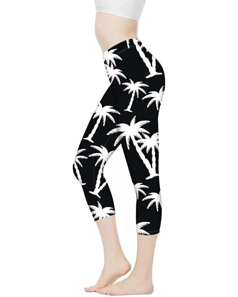 Leggings Women's Workout Sports Legging XS-3X Butt Lift Pants Activewear Compression Fabric Gym Fitness Palm Trees $10.00 Act...