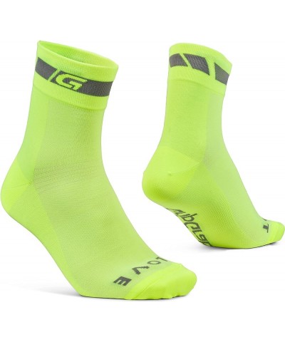 Classic Regular Cut Summer Cycling Socks Single & Multipack Bicycle Socks Coolmax Spinning Indoor Cycling Socks Yellow Hi-vis...