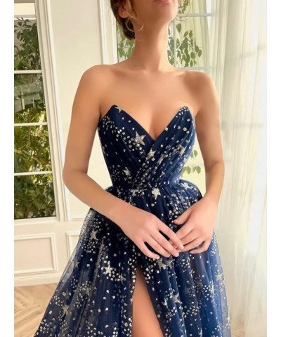 Sparkly Starry Tulle Homecoming Dresses for Teens Short Sleeveless Formal Prom Party Gowns Blush-long Style $24.20 Dresses