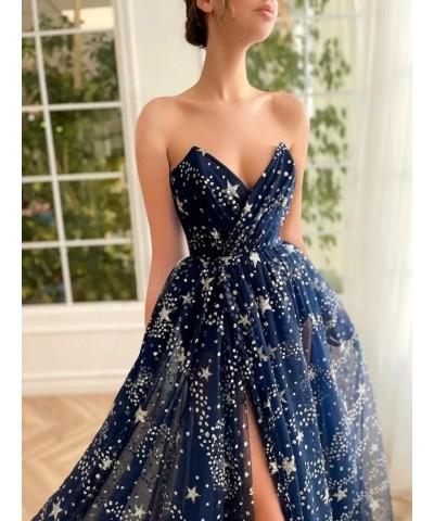 Sparkly Starry Tulle Homecoming Dresses for Teens Short Sleeveless Formal Prom Party Gowns Blush-long Style $24.20 Dresses