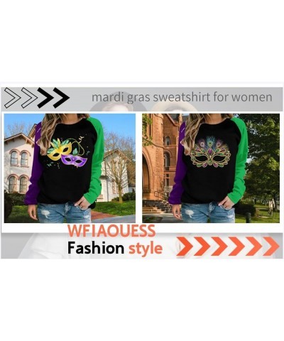 Mardi Gras Sweatshirt for Women,Mardi Gras Outfit for Women,New Orleans Hoodie Mardi Gras Day Shirt 9 $9.70 Hoodies & Sweatsh...