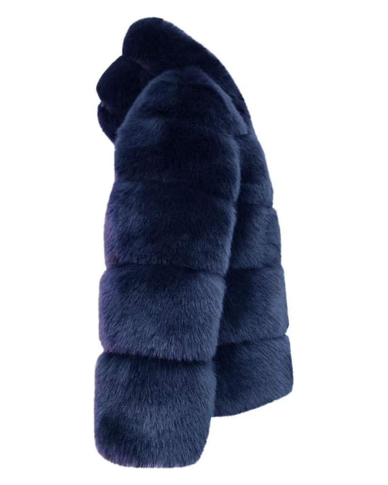 Red Winter Coat Women Long Thick Jacket Hooded Warm Jacket Women Faux Faux Mink Winter Women's Faux Fur Jackets Navy $30.68 C...