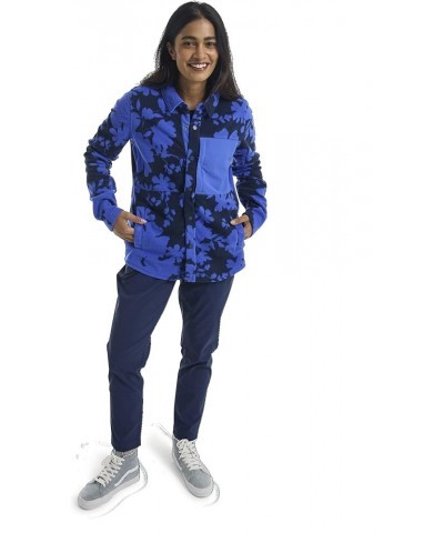 Women's Hearth Snap-up Fleece Shirt X-Small Amparo Blue Camellia $46.20 Jackets