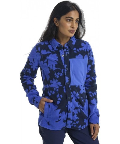 Women's Hearth Snap-up Fleece Shirt X-Small Amparo Blue Camellia $46.20 Jackets