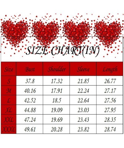 Womens Clothing, Valentines Day Red Heart Printed Button Down V Neck Tops Fall Casual Loose Fit Long Sleeve Shirts 2-cyan $10...