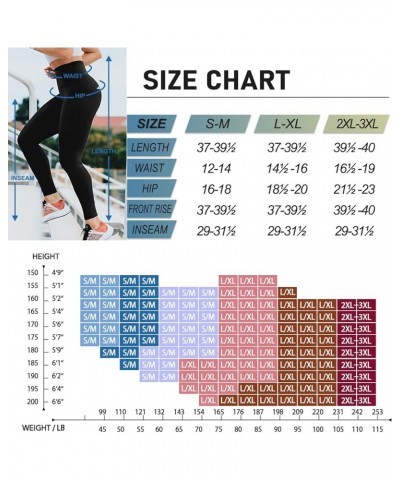 4 Pack Leggings for Women Butt Lift High Waisted Tummy Control Slimming Black No See-Thru Yoga Pants Workout Running 01-4 Pac...