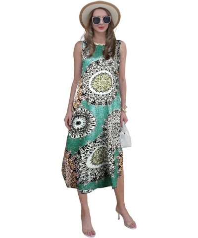 Dresses for Women 2023 Summer Casual Loose Long Beach Dress Sleveless Split Maxi Sundress Plus Size with Pockets Vintage $15....