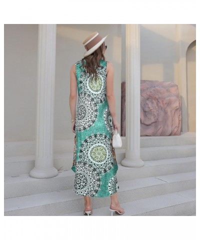 Dresses for Women 2023 Summer Casual Loose Long Beach Dress Sleveless Split Maxi Sundress Plus Size with Pockets Vintage $15....