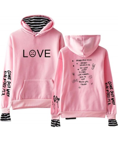 JMKEY Lil Fashion Peep Hoodies Sweatshirts Men Women Causal Long Sleeve Unisex Pullover Tracksuit (XXS,4XL) Pink2 $9.46 Hoodi...