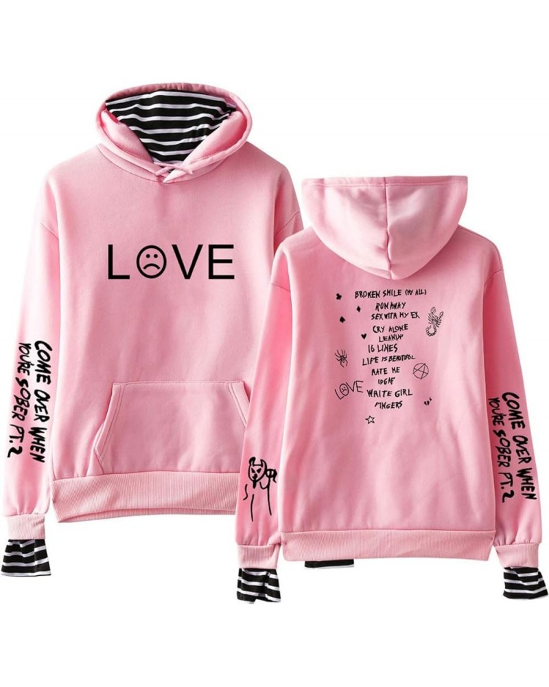 JMKEY Lil Fashion Peep Hoodies Sweatshirts Men Women Causal Long Sleeve Unisex Pullover Tracksuit (XXS,4XL) Pink2 $9.46 Hoodi...