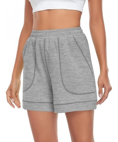 Women's Sweat Shorts for Women Summer Casual High Waisted Athletic Shorts with Pockets Loose Fit Workout Shorts Grey $10.06 A...