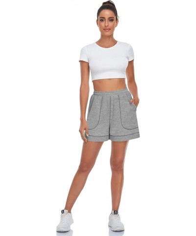 Women's Sweat Shorts for Women Summer Casual High Waisted Athletic Shorts with Pockets Loose Fit Workout Shorts Grey $10.06 A...