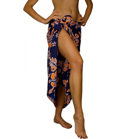 Hawaiian Sarong Pareo Beach Wrap for Women Funky Casual Bikini Cover Up Very Loud Swimsuit Hibiscus Flowers Print Cover-up Hi...