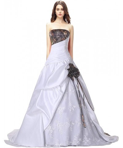 Lace and Camo Wedding Dresses Ball Reception Quinceanera Gowns Light Sky Blue $46.40 Dresses