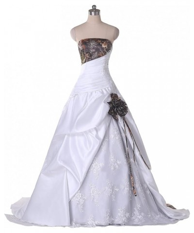 Lace and Camo Wedding Dresses Ball Reception Quinceanera Gowns Light Sky Blue $46.40 Dresses